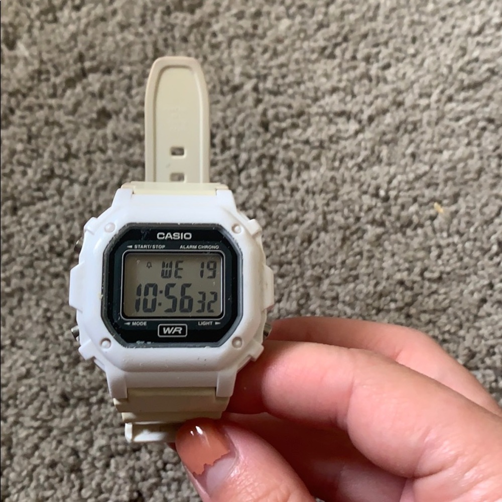 cute white watch
